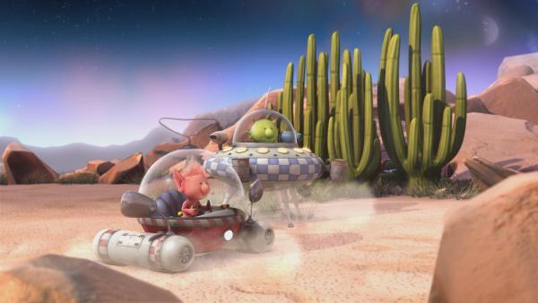 Bild 1 von 7: Zusammen mit Oopsy (l.) macht sich Pootle (r.) auf die Suche nach dem Schatz.