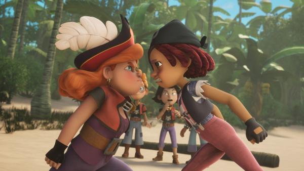 Bild 1 von 1: Die Sardinen haben erreicht, was sie wollten: Die Freundschaft zwischen Käpt'n Raubein und Käpt'n Säbelrost ist Geschichte.