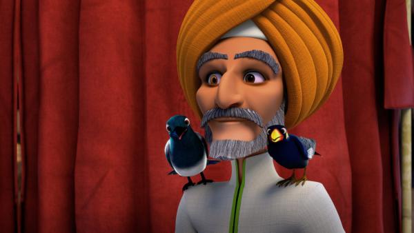 Bild 1 von 3: Der indische Kaufmann und seine Vögel