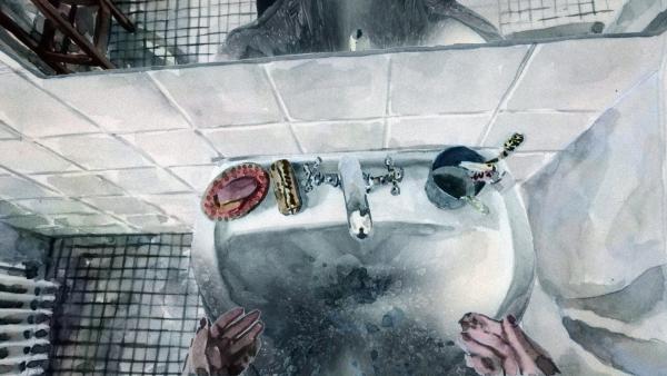 Bild 1 von 3: Der Bürgermeister eines Dorfes und seine Familie werden bedroht, weil er bereit ist, 40 Geflüchtete aufzunehmen.    Der animierte Dokumentarfilm von Jan Koester und Alexander Lahl erzählt die wahre Geschichte von Markus Nierth und seinem Wohnort Tröglitz, der 2015 zu trauriger Berühmtheit gekommen ist.