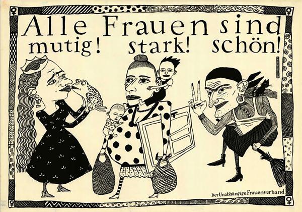 Bild 1 von 8: Plakat des unabhängigen Frauenverbandes der DDR.