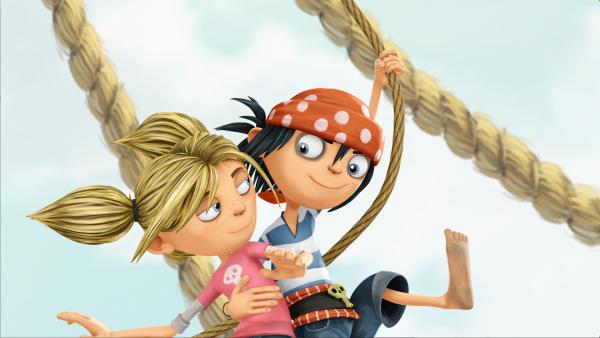 Bild 1 von 1: Matilda und der Piratenjunge Jim von nebenan sind beste Freunde.