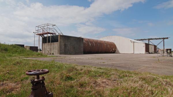 Bild 1 von 2: Eine Lärmschutzhalle war unverzichtbar für die Geheimmissionen auf dem Luftwaffenstützpunkt Bentwaters.