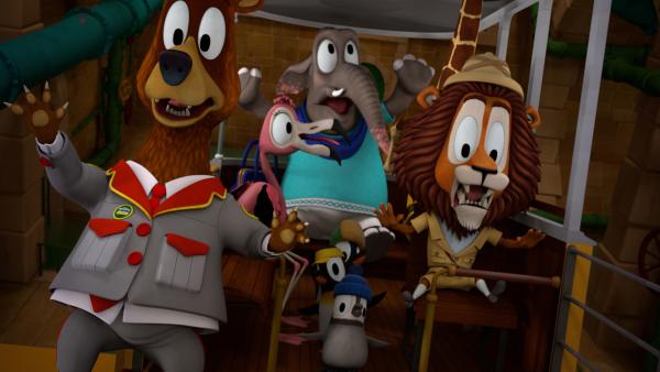 Bild 1 von 4: Im dunklen Tunnel haben alle etwas Angst.