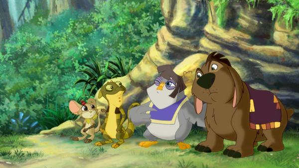 Bild 1 von 2: Die Wonderers - das sind v.l. Maxxi, Sammy, Emma und Nick - im Garten Eden.