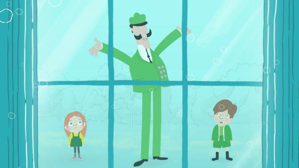 Bild 1 von 3: Das Aquarium hat einen Riss und läuft aus. Doch Jimmy hat eine besondere Idee, die dem Zoo zum besten Aquarium der Welt verhilft.