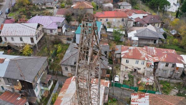 Bild 1 von 4: Ein skurriles Transportnetz: die Seilbahnen von Tschiatura.