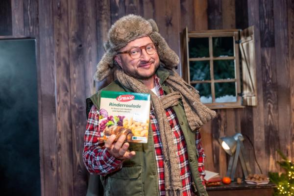 Bild 1 von 4: Die industriell hergestellte Rinderroulade von Erasco enthält wenig echtes Rindfleisch, wird dafür mit günstigeren Zutaten und Zusatzstoffen gestreckt.