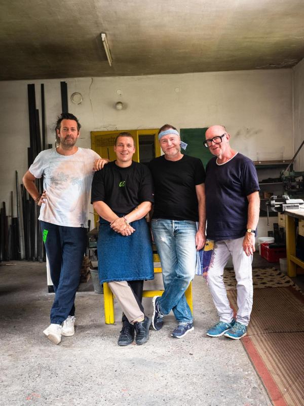 Bild 1 von 12: Im Bild: Ingo Pertramer, Spitzenkoch Philip Rachinger, Florian Holzer, Thomas Nowak.