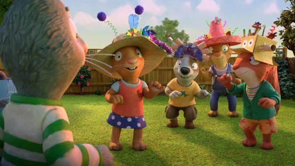 Bild 1 von 3: Alle machen mit - verrückte Hüte sind in!© ZDF/Magic Light Pictures LTD 2021 - Honorarfreie Verwendung gemäß AGB im redaktionellen Zusammenhang mit genannter Sendung bei Nennung \