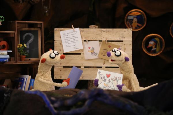 Bild 1 von 3: Jan und Henry machen sich Gedanken zum Thema Trauer.