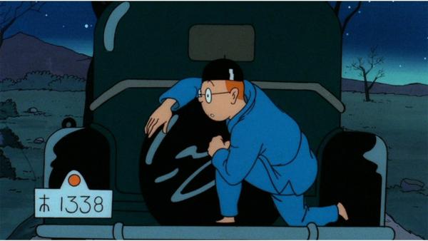 Bild 1 von 3: Tim verfolgt die mutmaßlichen Opiumhändler, indem er inkognito auf dem Wagen mitfährt.