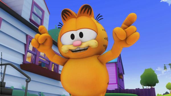 Bild 1 von 2: Garfield weiß, wo die Torte zu finden ist.