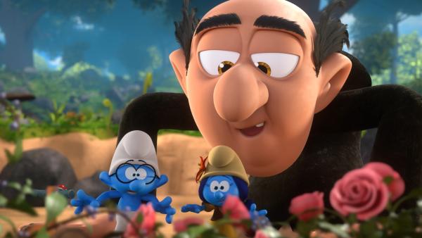 Bild 1 von 3: Gargamel hat Lily und Schlaubi gefangen.