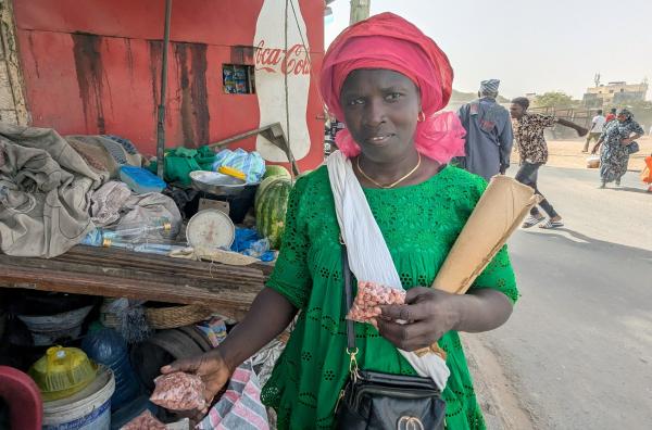 Bild 1 von 4: Isabelle Sambou, eine der bekanntesten Ringerinnen des Senegal, ist heute nach ihrem Karriereende verarmt.