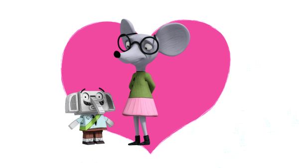 Bild 1 von 3: Henrietta ist von den kleinen Robotern total begeistert.