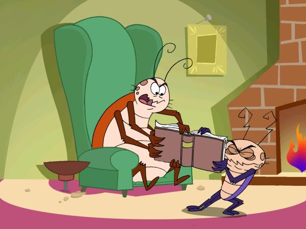 Bild 1 von 6: Rube und Reg sind Kakerlaken und Brüder. Aber sie sind alles andere als gewöhnlich, da sich Rube in RoboRoach - einen Superkäfer mit erstaunlichen Fähigkeiten - verwandeln kann.