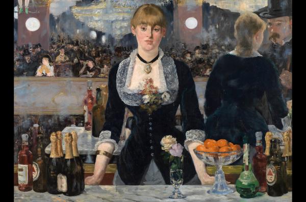 Bild 1 von 3: Die weißen Leuchtkugeln in Édouard Manets Gemälde \