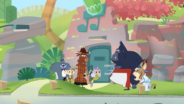 Bild 1 von 7: Am Tatort lässt Sherlock Yack die Verdächtigen den Fall nachspielen.