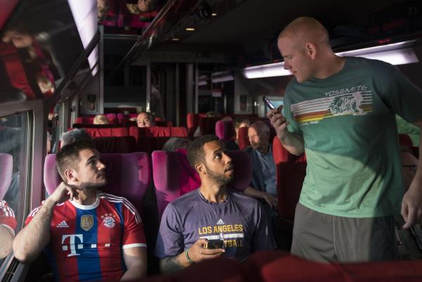 Bild 1 von 8: (v.l.n.r.) Alek (Alek Skarlatos); Anthony (Anthony Sadler); Spencer (Spencer Stone)