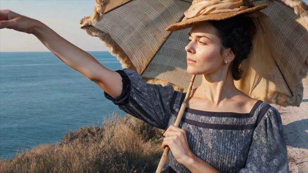 Bild 1 von 9: Kaiserin Elisabeth entfloh dem Hof, dem strengen Protokoll der vielen Pflichttermine. Sie war neugierig und bildungshungrig, konnte viele Sprachen, schrieb Gedichte, war vielseitig interessiert. Und fand bei ihren vielen Reisen keine Ruhe. (Szene KI-generiert)