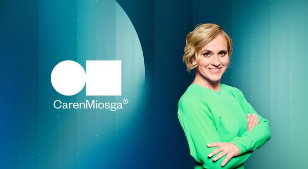 Bild 1 von 2: Caren Miosga. Das Keyvisual der neuen ARD-Sendung \