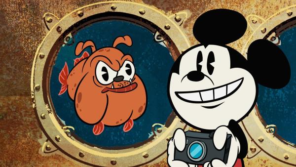 Bild 1 von 4: Micky, Donald und Goofy erkunden mit Professor Primus von Quack die Wunder der Tiefsee.
