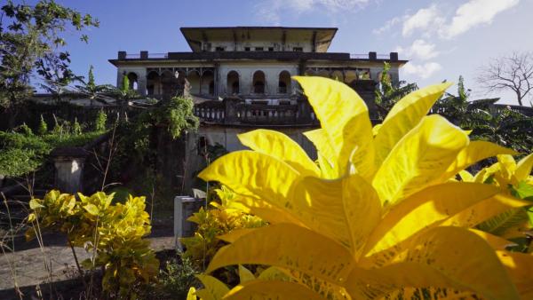 Bild 1 von 2: Eine palastartige Ruine auf Martinique mit dunkler Vergangenheit.