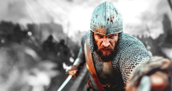 Bild 1 von 3: Nach dem Tod des angelsächsischen Königs Edward im Jahr 1066 erheben mehrere Adlige Anspruch auf die Krone. Die Entscheidung um den englischen Thron fällt in der Schlacht bei Hastings.
