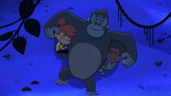 Bild 1 von 2: Angekuschelt an Jack zu schlafen findet Tommy schon gut, aber gegen die lästigen Stechmücken hilft es leider nichts.