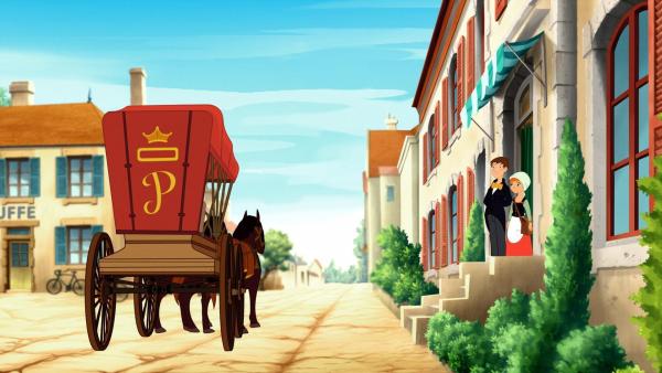 Bild 1 von 20: Im Bild: Der Restaurantkritiker Papille kommt am Restaurant Tatin an.