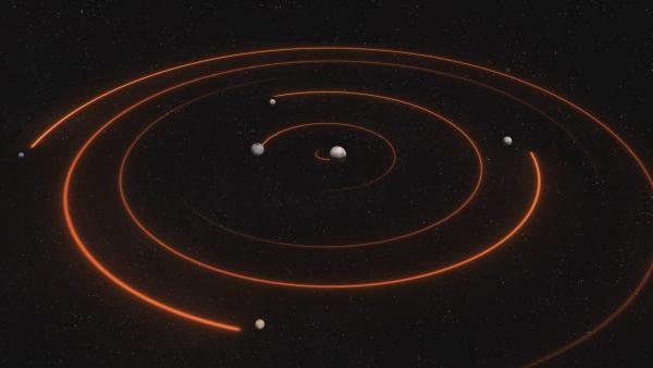 Bild 1 von 3: Im Juli 2015 macht die NASA-Sonde New Horizons die ersten Nahaufnahmen dieser geheimnisvollen Welt. Dabei entdeckten die Forscher eine herzförmige, vereiste Ebene, die das Klima auf Pluto mitbestimmt.