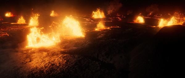 Bild 1 von 5: In Folge der Vulkanausbrüche verändert sich weltweit das Klima. Ganze Ökosysteme brechen zusammen.