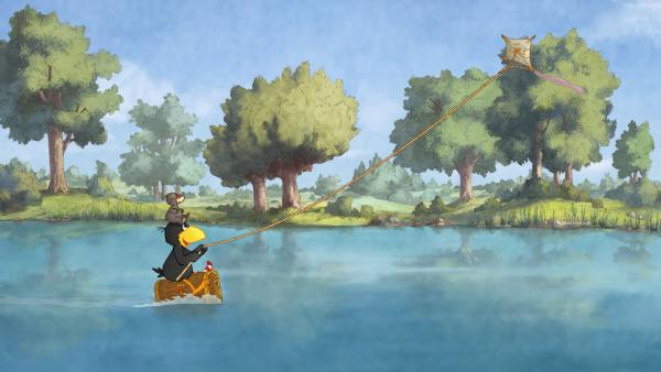 Bild 1 von 4: Socke und der kleine Maulwurf sind erfinderisch.