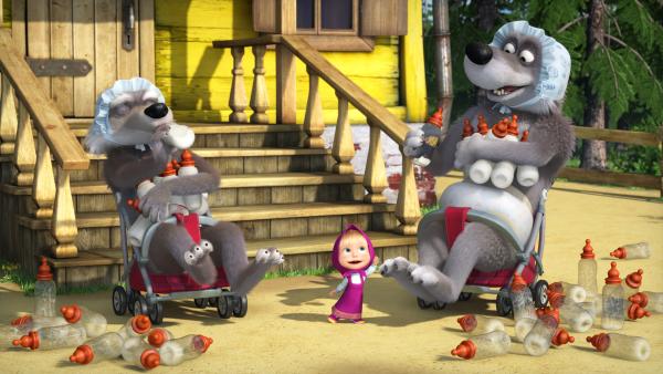 Bild 1 von 4: Die Wölfe im Babyglück.