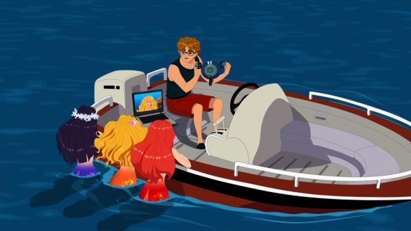 Bild 1 von 5: Lewis hat einen Unterwasser-Roboter gebaut, mit dem er an einem Wettbewerb teilnehmen will.