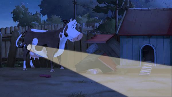 Bild 1 von 4: Lieselotte überlegt: Stand hier nicht eben noch die Hundehütte?
© ZDF/WunderWerk - Honorarfreie Verwendung gemäß AGB im redaktionellen Zusammenhang mit genannter Sendung bei Nennung \