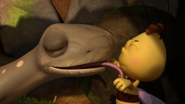 Bild 1 von 9: Die kleine Echse Lissi scheint Willi zu mögen.