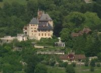 Die französischen Alpen von oben