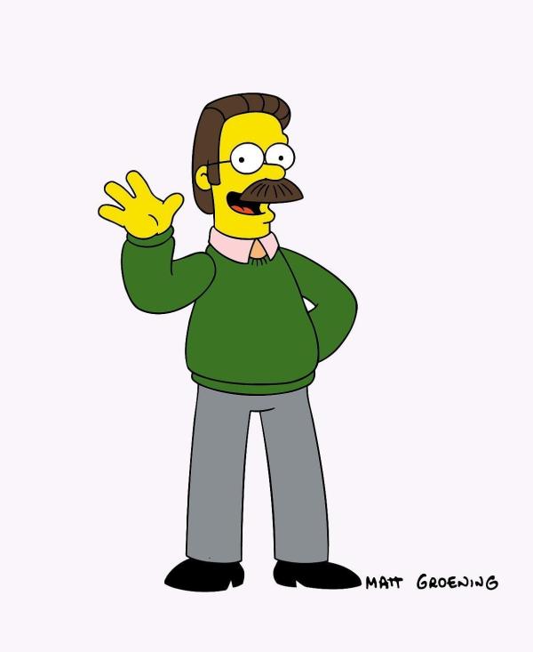 Bild 1 von 17: (13. Staffel) - Manchmal gewöhnungsbedürftig: Nachbar der Simpsons Ned Flanders.