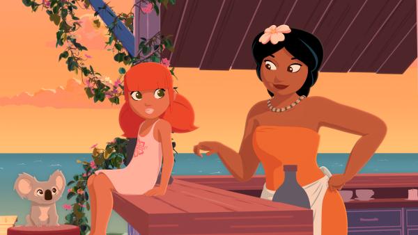 Bild 1 von 5: Maeva (r.) hat einen Lieferdienst für ihr Restaurant eingerichtet und Marina (l.) erweist sich dabei als große Hilfe und Organisationstalent.© ZDF/Media Valley/Marzipan Films - Honorarfreie Verwendung gemäß AGB im redaktionellen Zusammenhang mit genannter Sendung bei Nennung \