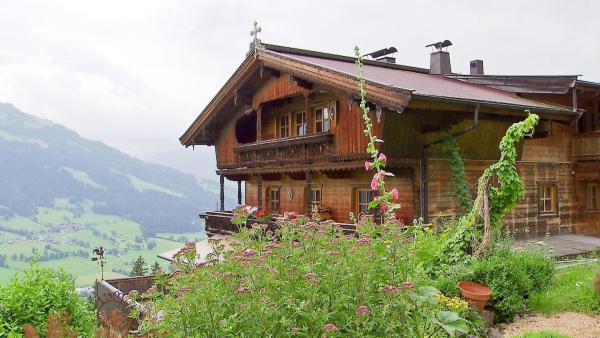 Bild 1 von 1: Im Bild: Biohof Obertreichl  auf 1100 m in Brixen im Thale. Hier lebt und arbeitet Kräuterbauer Hans Baierl.