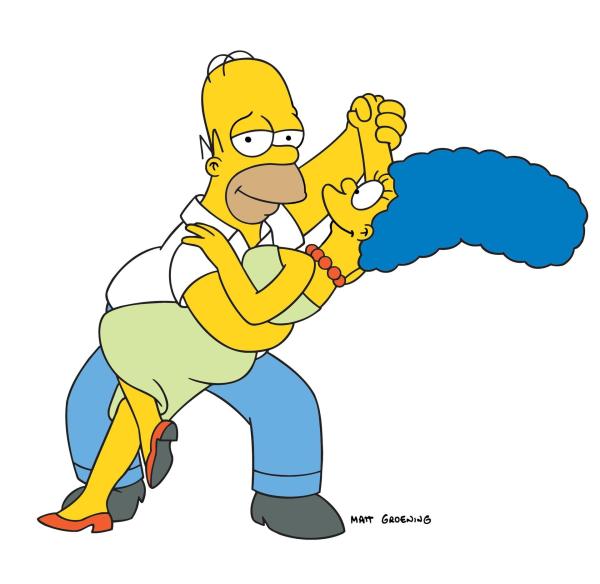 Bild 1 von 20: (19. Staffel) - Ein Tänzchen in Ehren, kann niemand verwehren: Homer (l.) und Marge Simpson (r.) ...