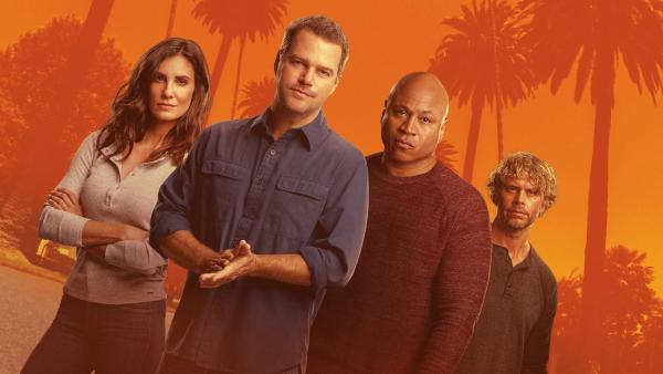 Bild 1 von 11: Im Bild (v.li.): Daniela Ruah (Special Agent Kensi Blye), Chris O?Donnell (Special Agent G. Callen), LL Cool J (Special Agent Sam Hanna), Eric Christian Olsen (Marty Deeks).