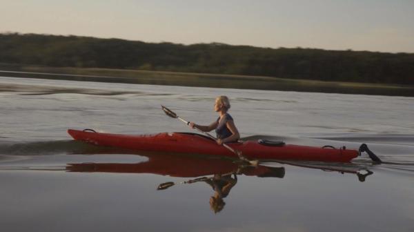 Bild 1 von 1: Ulrike auf dem Großen Kuhwallsee Templin OT Hammelspring