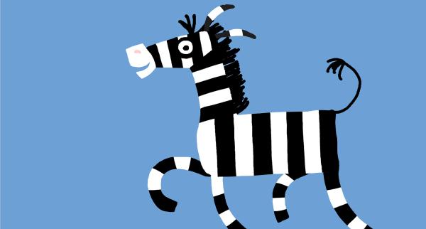 Bild 1 von 9: Noch hüpft das Zebra unbeschwert herum.