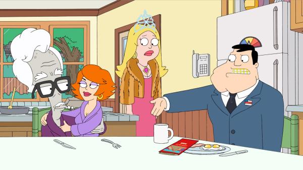 Bild 1 von 8: (v.l.n.r.) Roger; Gina; Francine Smith; Stan Smith