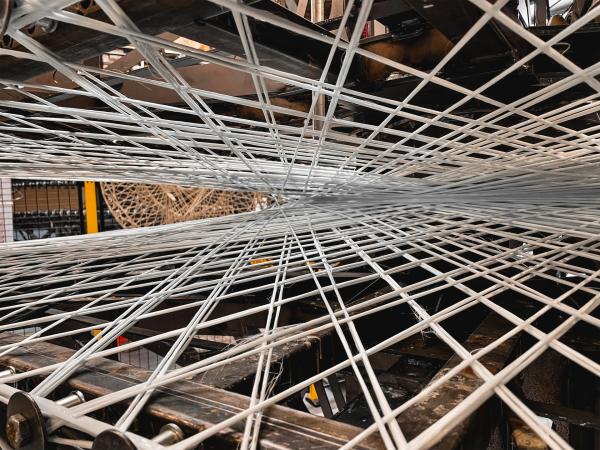 Bild 1 von 7: Für das Bauelement aus ultraleichten Glas- und Carbonfasern standen Käferflügel und Spinnennetze Pate. Sieht so das Bauen der Zukunft aus?