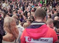 Helfer im Einsatz