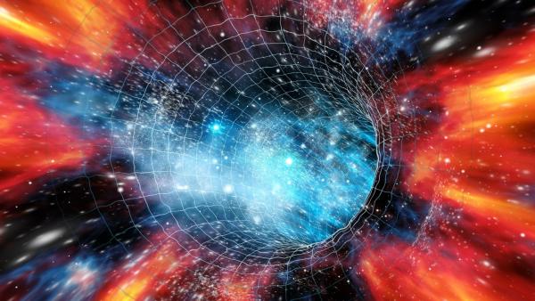 Bild 1 von 4: Eine Theorie besagt, Schwarze Löcher könnten Tore zu anderen Dimensionen sein.